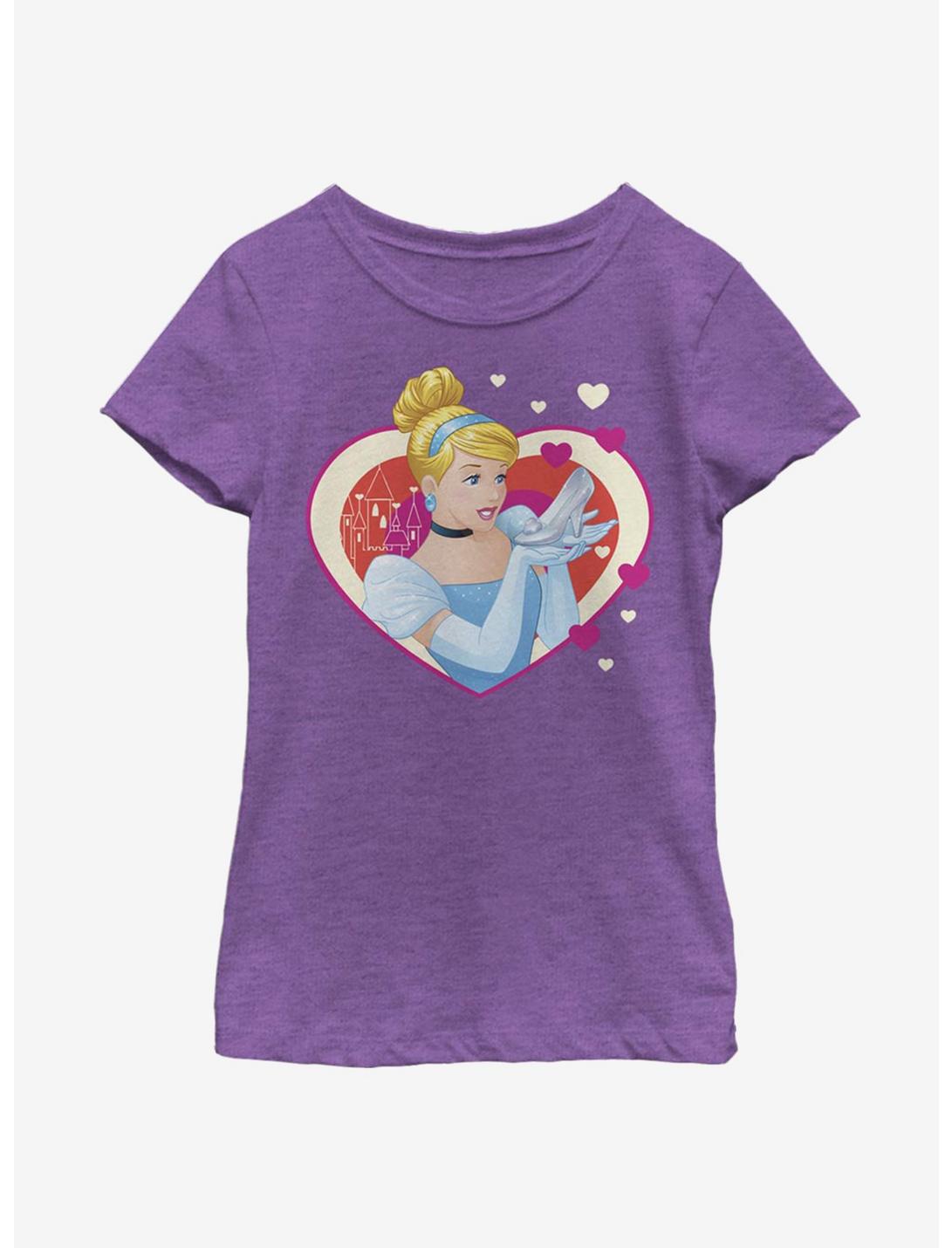 Disney Cinderella The Shoe Fits Youth Girls T-Shirt, PURPLE BERRY, hi-res