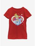 Disney Cinderella The Shoe Fits Youth Girls T-Shirt, RED, hi-res