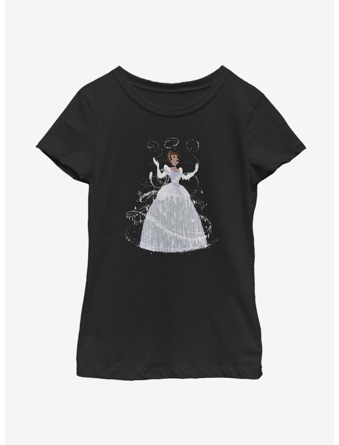 Disney Cinderella Transformation Youth Girls T-Shirt, BLACK, hi-res