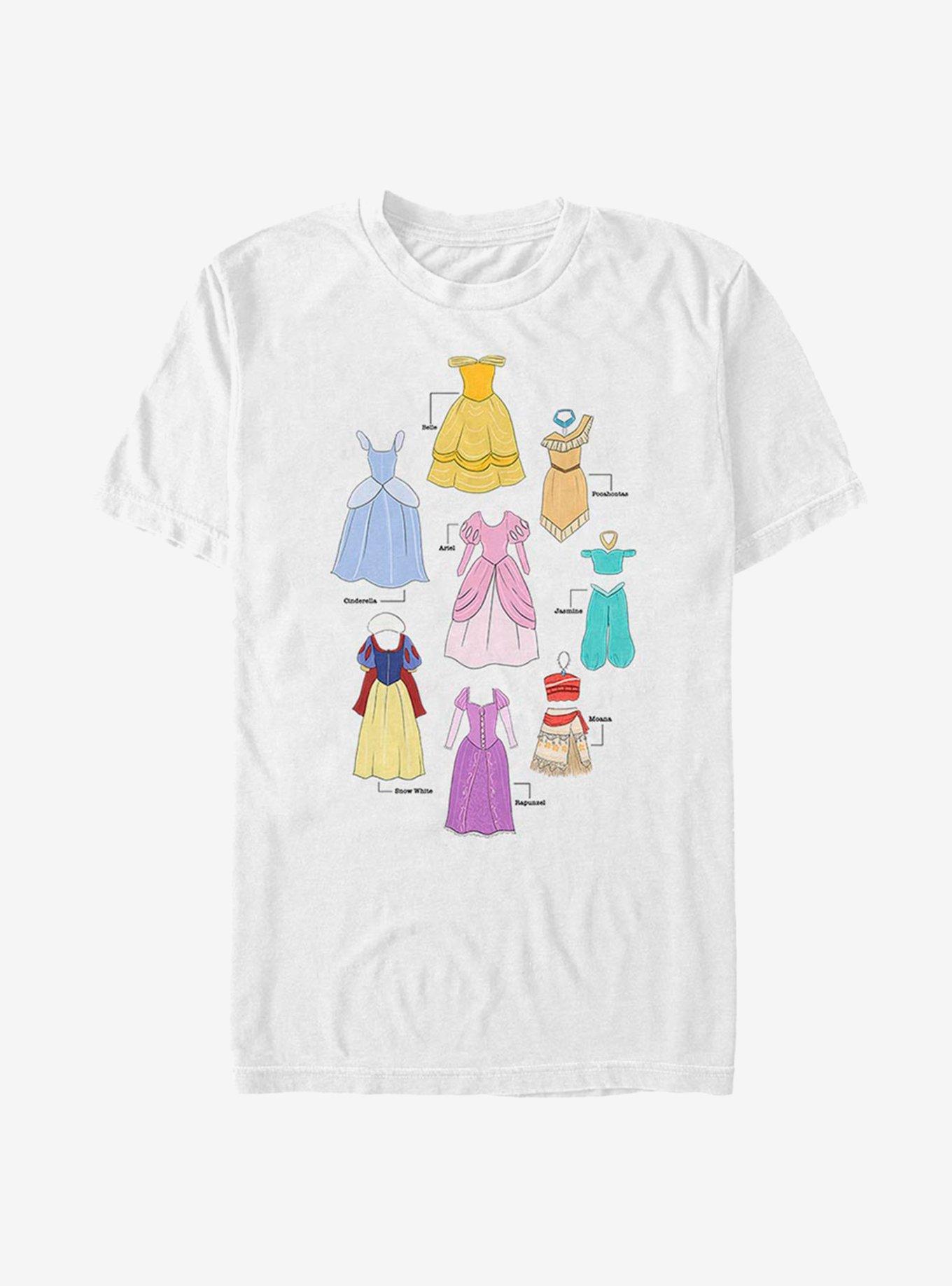 Disney Princesses Classic Outfits T-Shirt, , hi-res