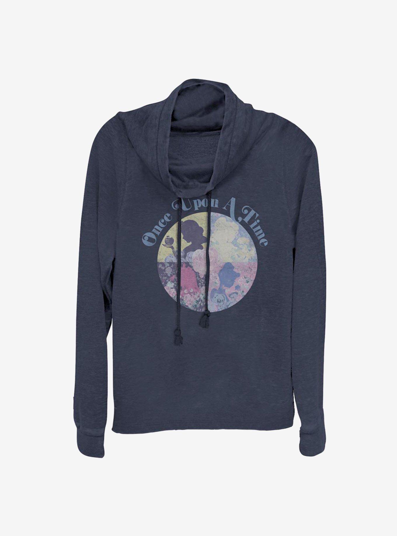 Disney Princesses Once Upon A Time Cowl Neck Long-Sleeve Womens Top, , hi-res