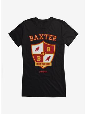 Chilling Adventures Of Sabrina Baxter High Emblem Icon Girls T-Shirt, BLACK, hi-res
