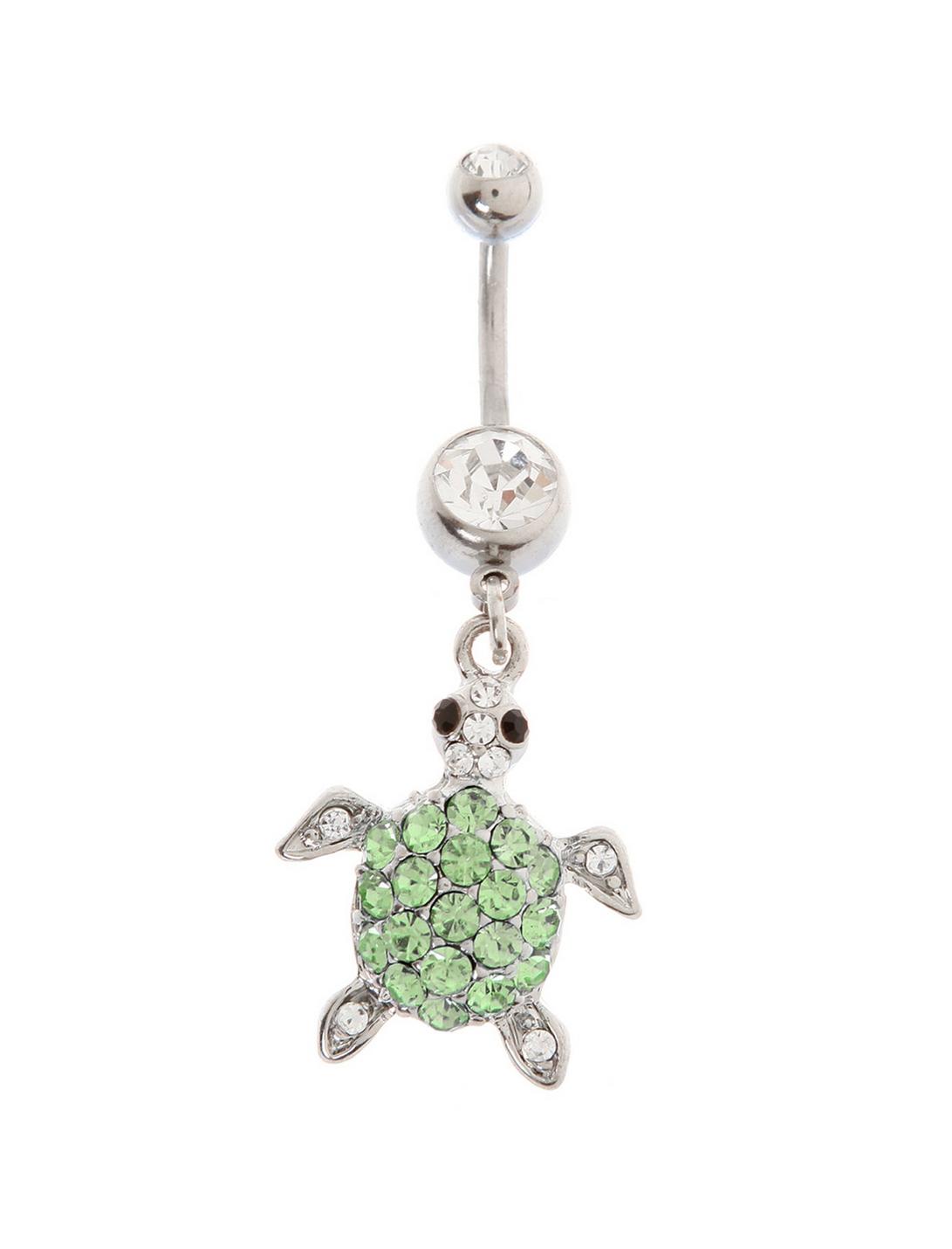 Silver Tiffany Turtle 14G Curved Barbell, , hi-res