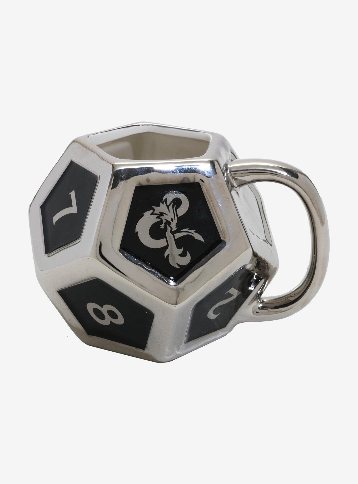 Dungeons & Dragons Silver D12 Figural Mug, , hi-res