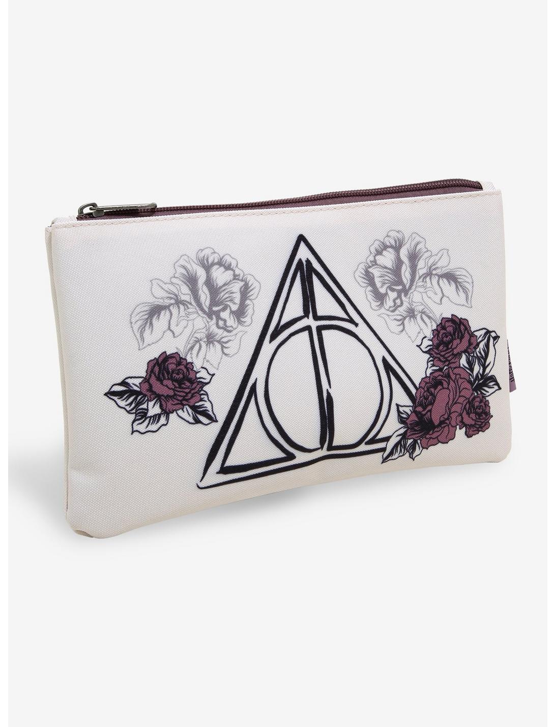 Loungefly Harry Potter Deathly Hallows Floral Makeup Bag, , hi-res