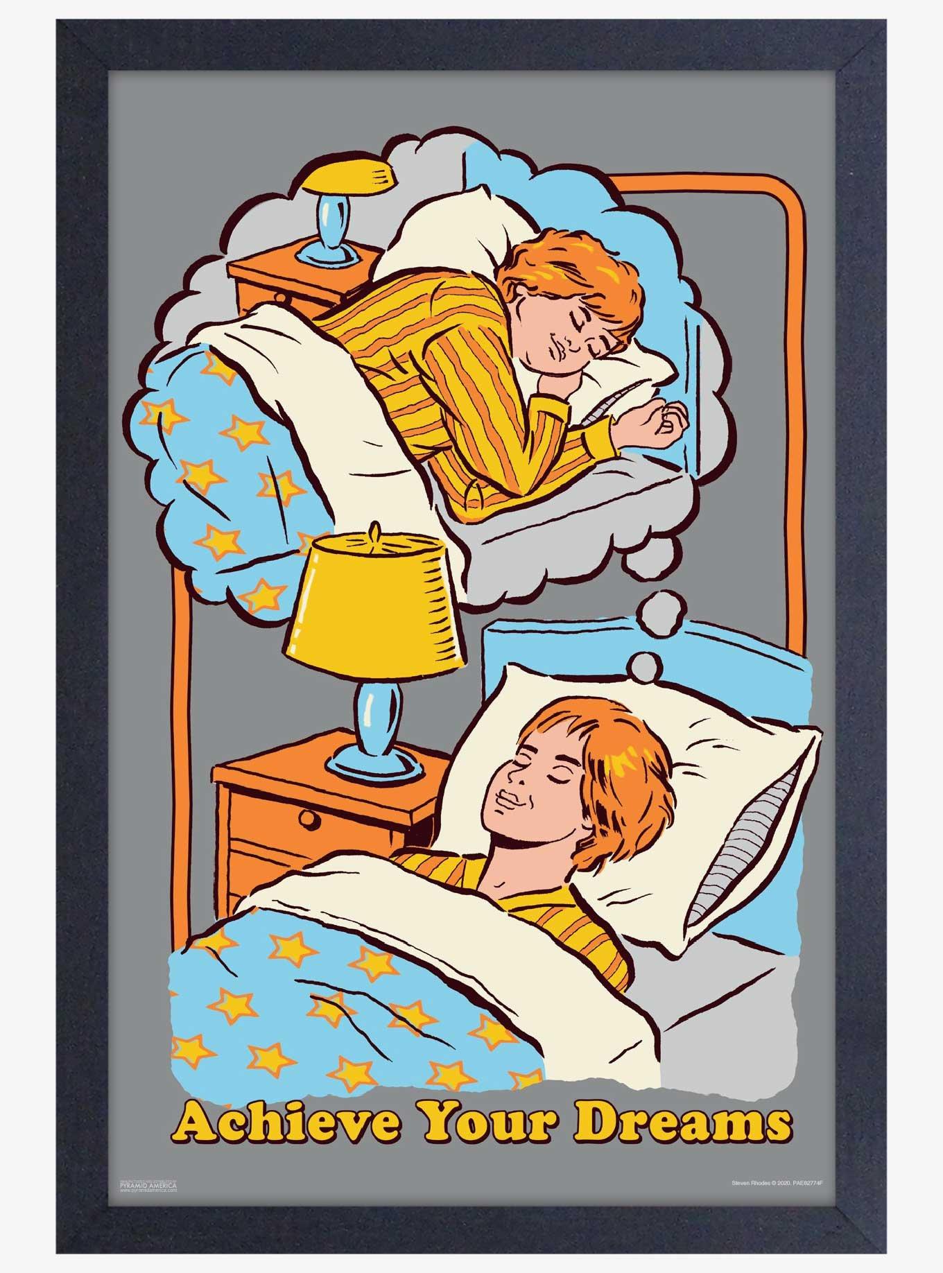Achieve Your Dreams Framed Poster By Steven Rhodes, , hi-res