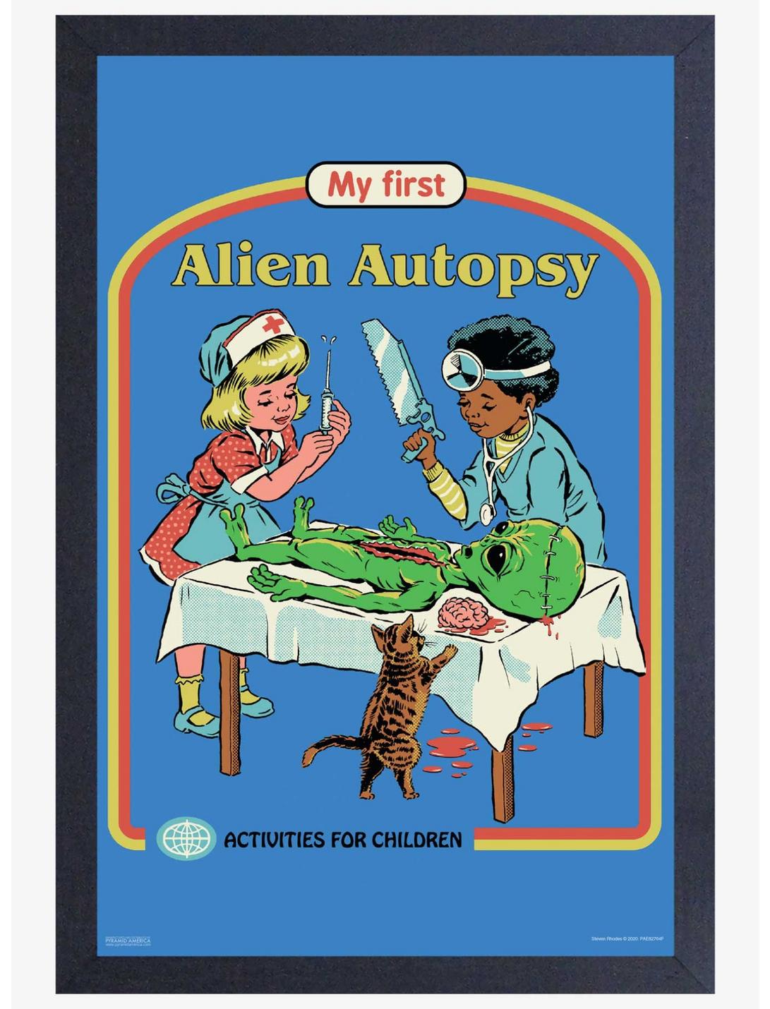 Alien Autopsy Framed Print By Steven Rhodes, , hi-res