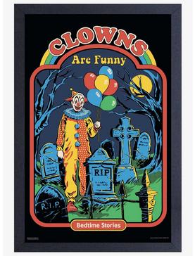Clowns Are Funny Framed Poster By Steven Rhodes, , hi-res