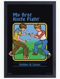 Knife Fight Framed Print By Steven Rhodes, , hi-res