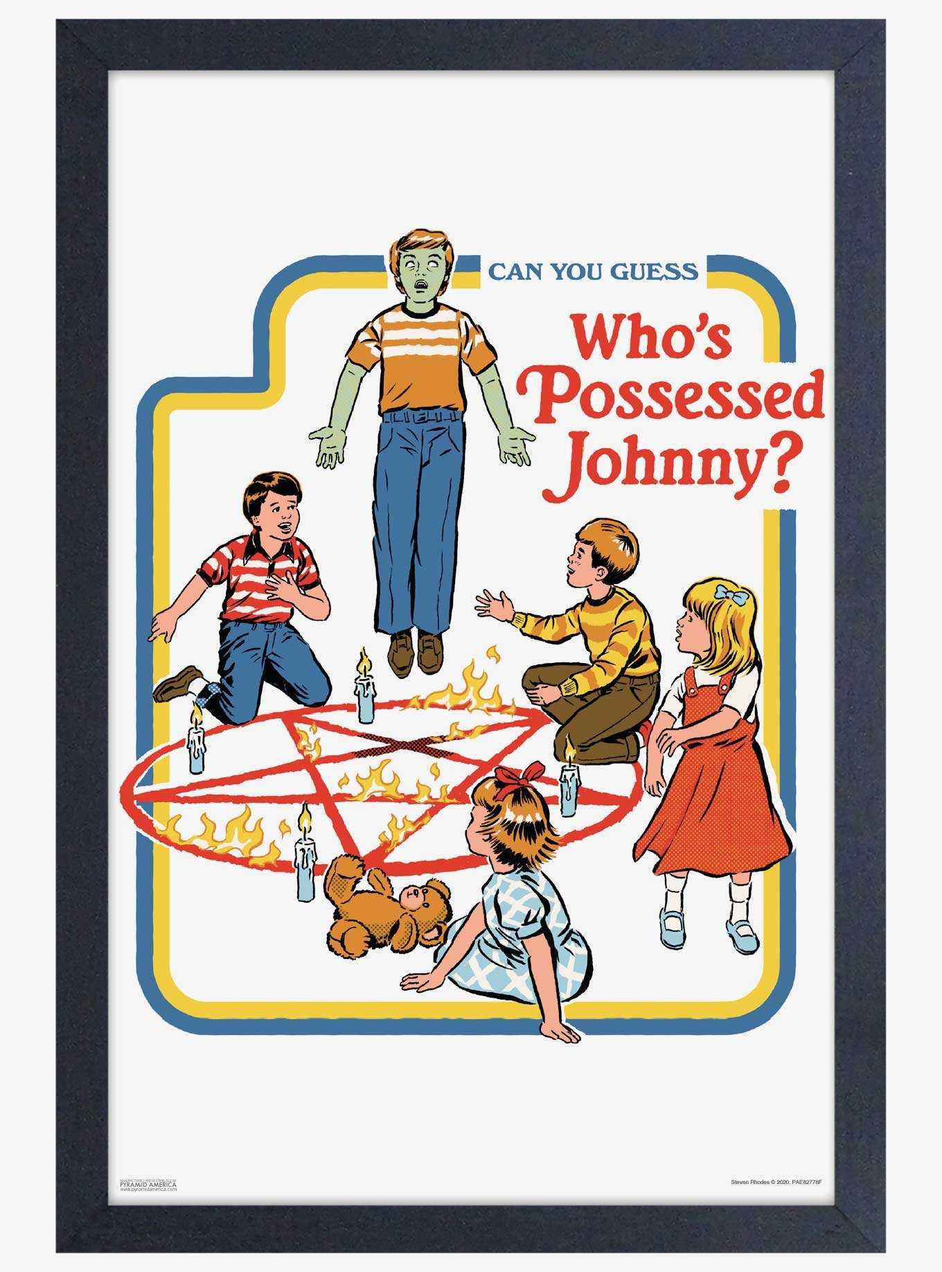 Possessed Johnny Framed Print By Steven Rhodes, , hi-res