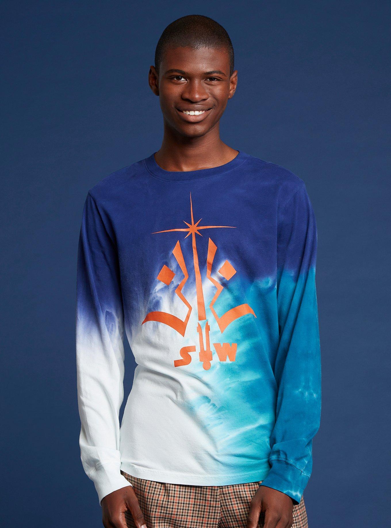 Our Universe Star Wars: The Clone Wars Ahsoka Tano Tie-Dye Long-Sleeve T-Shirt, MULTI, hi-res