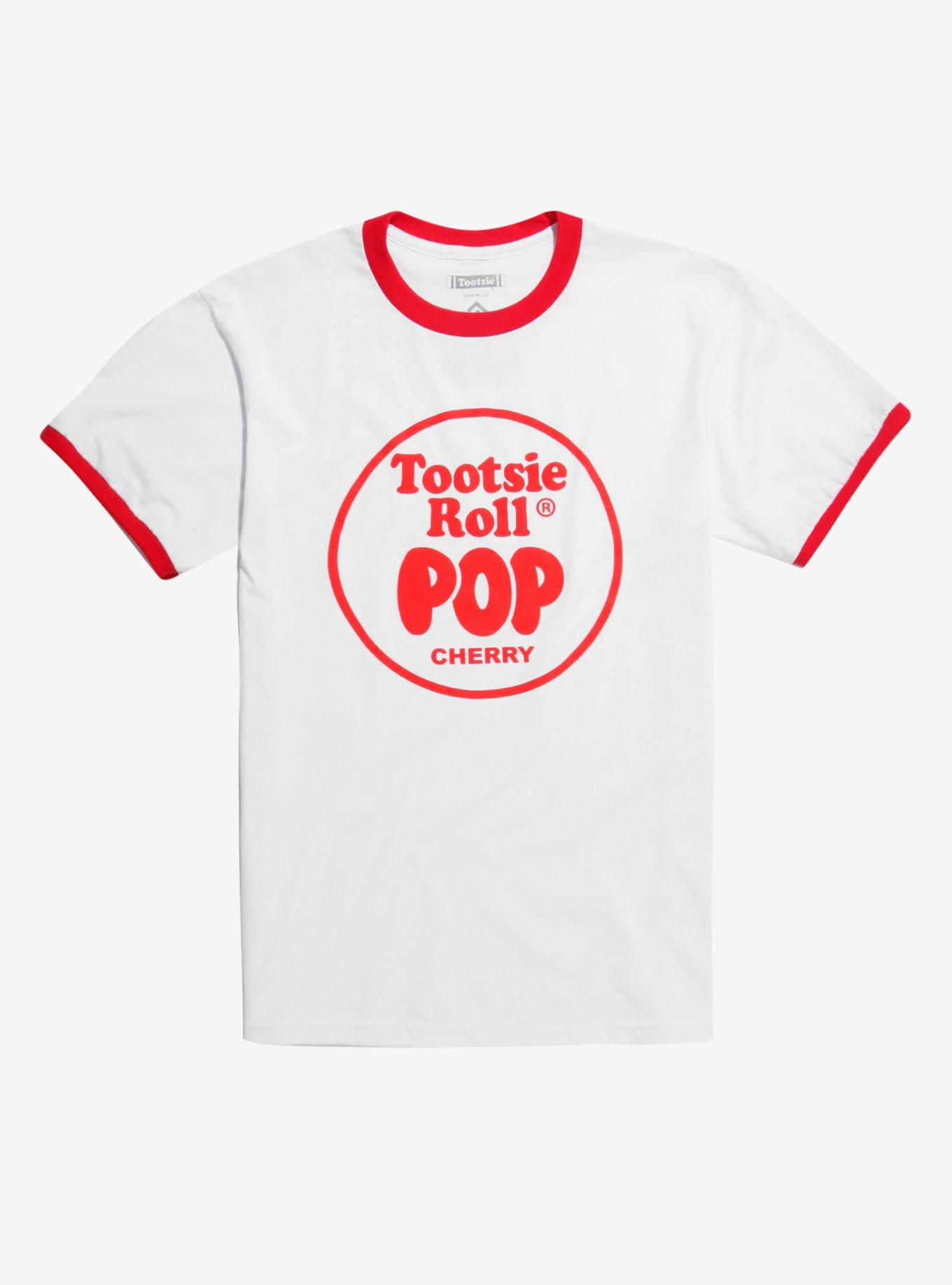 Tootsie Roll Pop Cherry Ringer T-Shirt, RED, hi-res