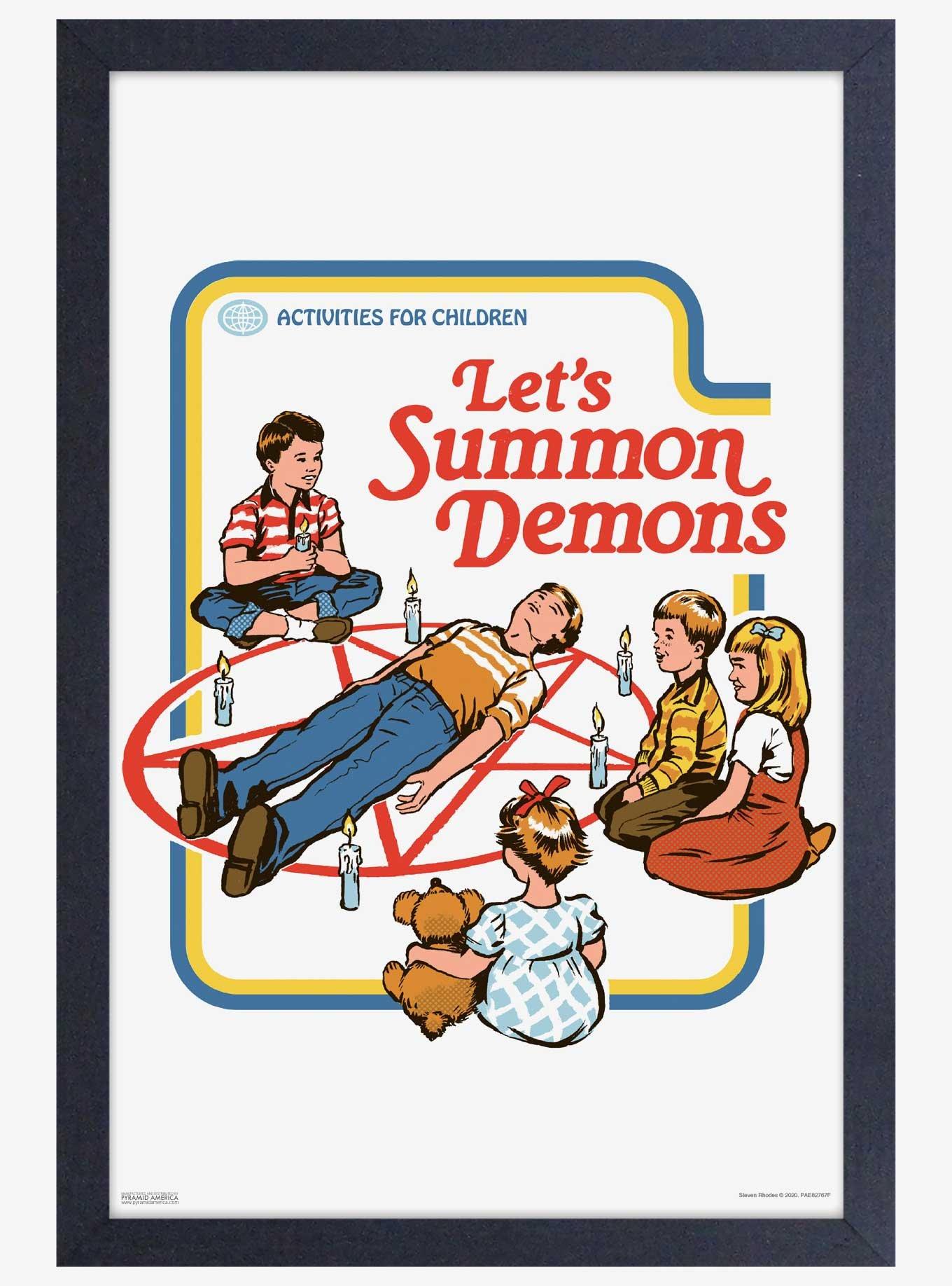 Summon Demons Framed Print By Steven Rhodes