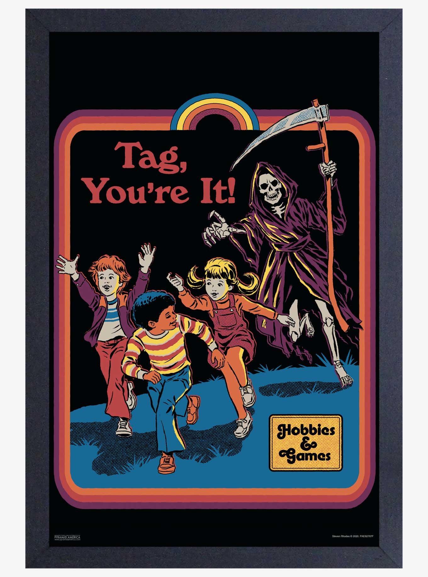 Tag You're It Framed Poster By Steven Rhodes, , hi-res