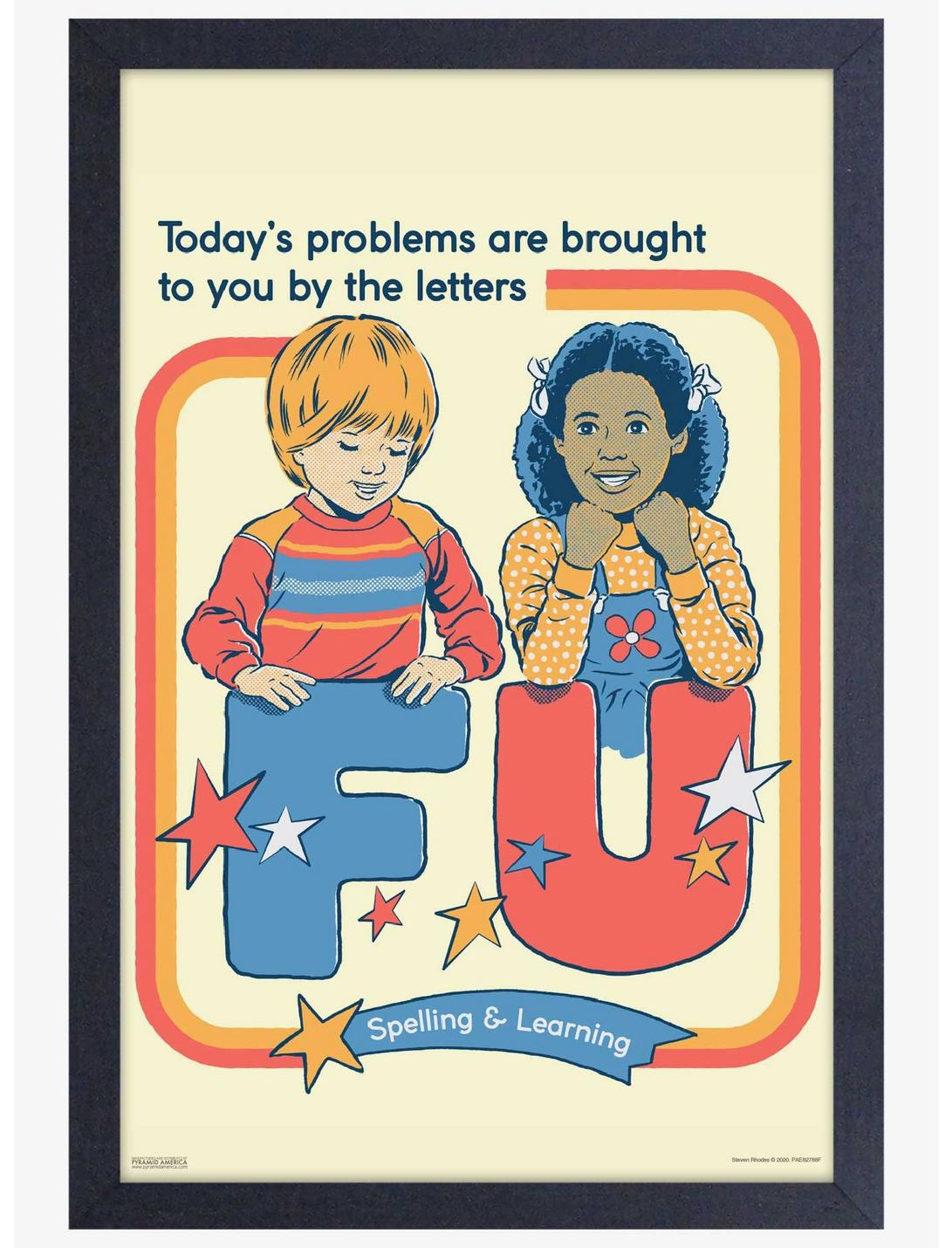 The Letters Framed Poster By Steven Rhodes, , hi-res