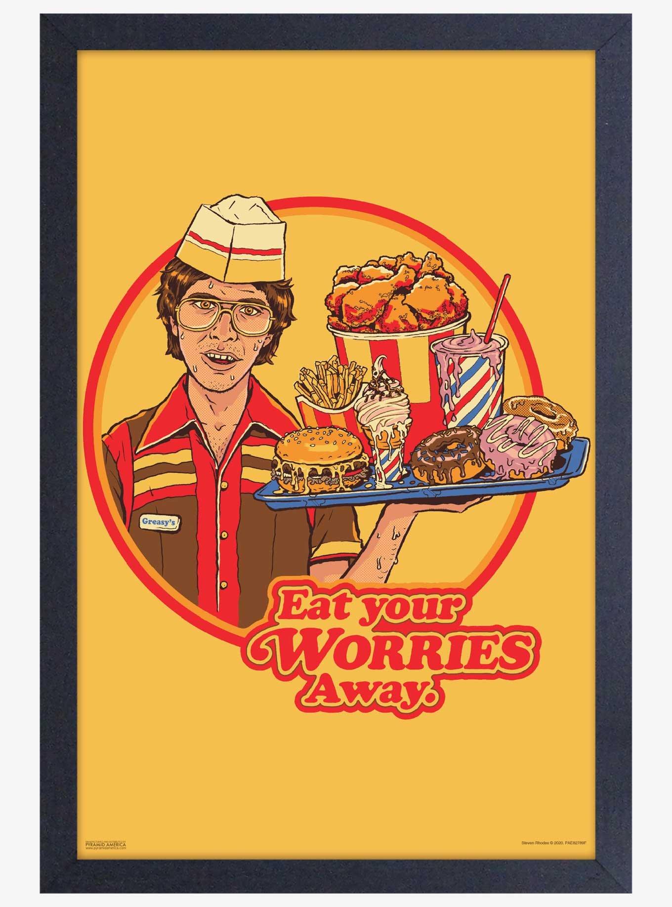 Worries Away Framed Print By Steven Rhodes