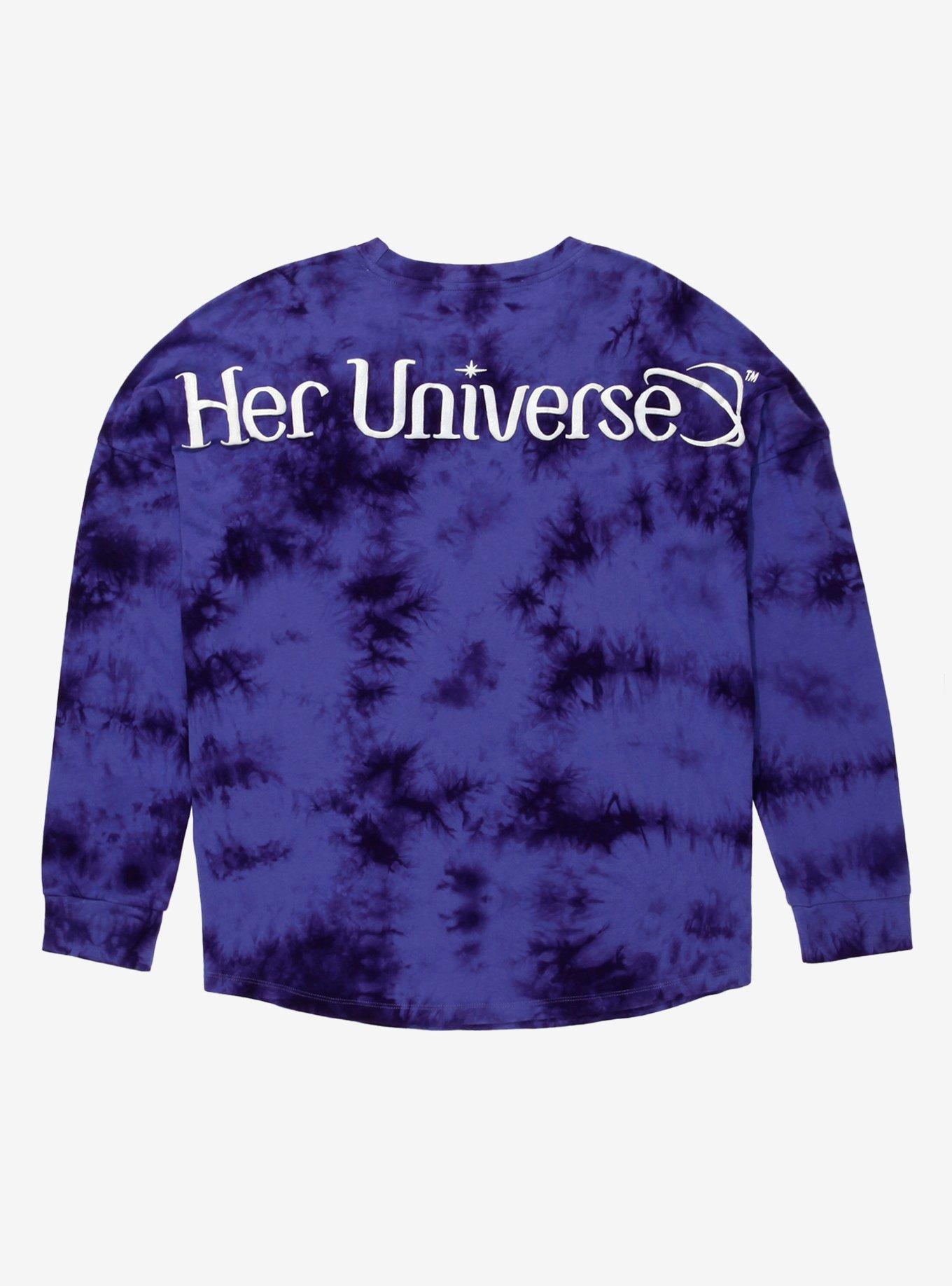 Her Universe Logo Tie-Dye Glitter Athletic Jersey Plus Size, MULTI, hi-res