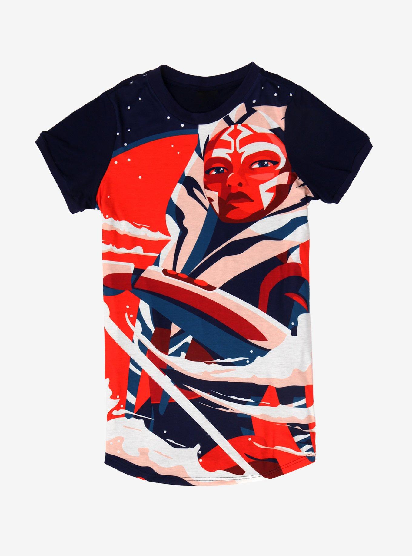 Her Universe Star Wars: The Clone Wars Ahsoka Tano T-Shirt Dress Plus ...