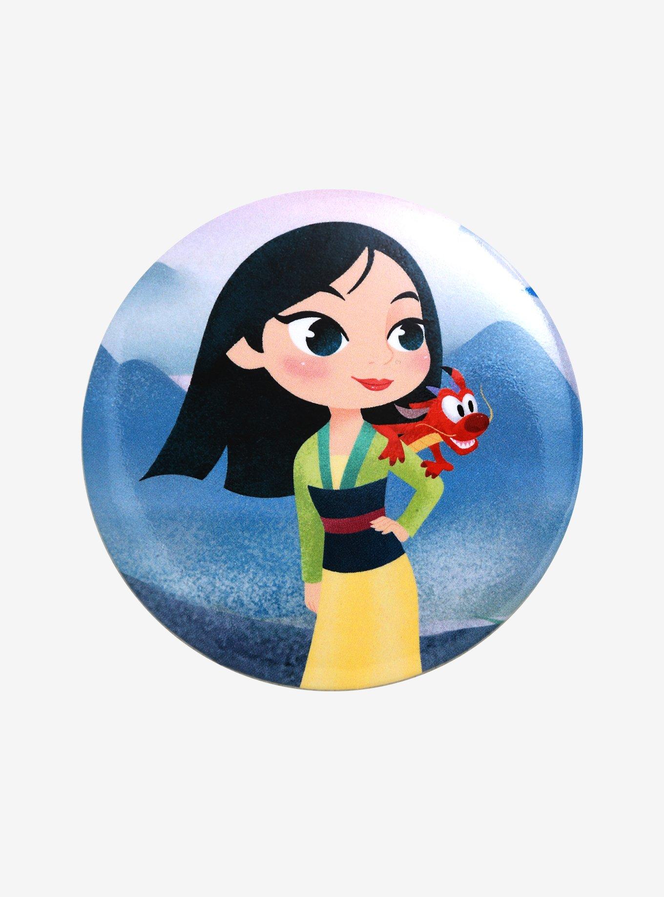 Disney Mulan Chibi 3 Inch Button, , hi-res