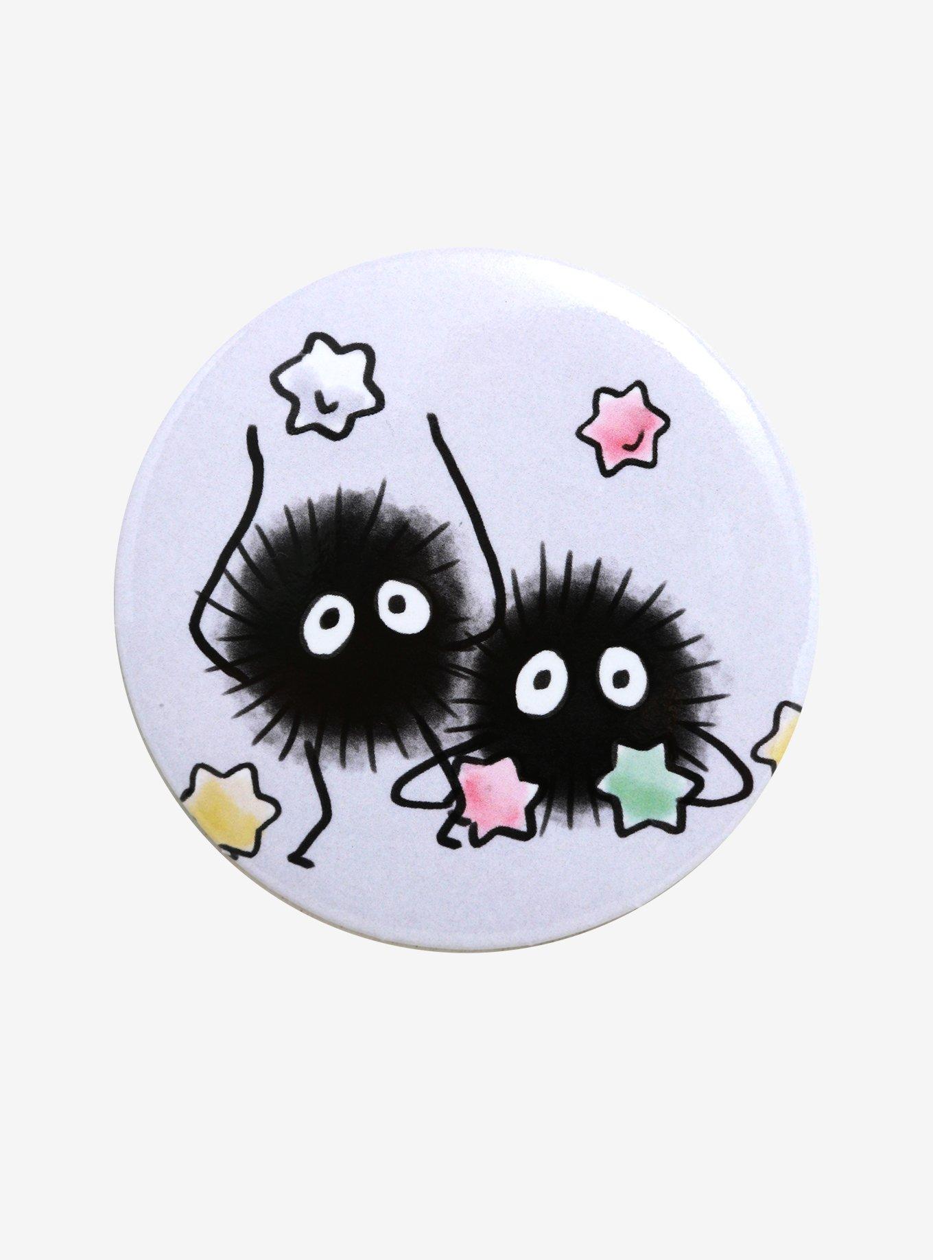 Studio Ghibli Spirited Away Soot Sprites 3 Inch Button, , hi-res