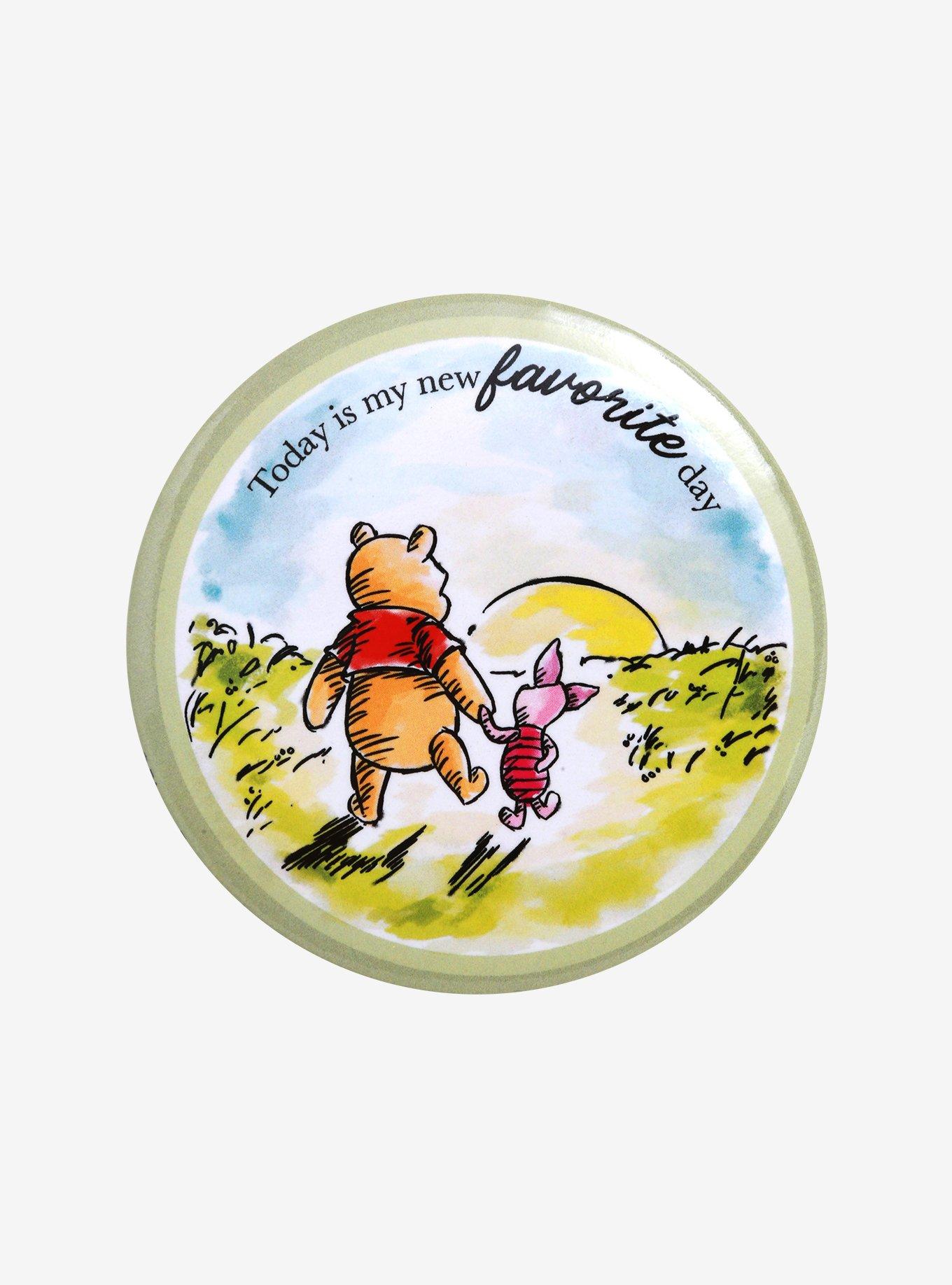 Winnie The Pooh Today In My New Favorite Day 3 Inch Button, , hi-res