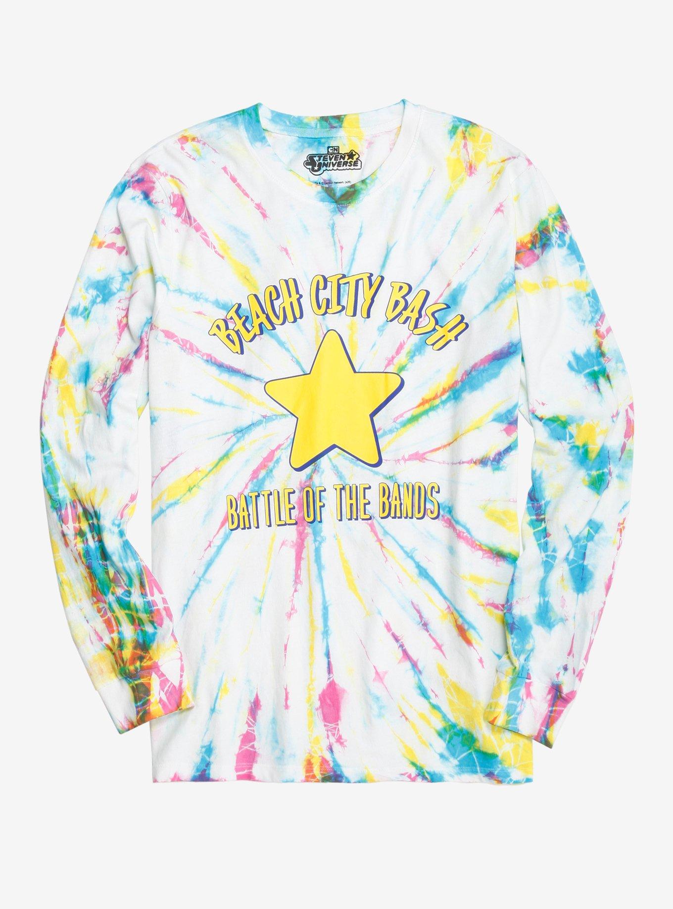 Our Universe Steven Universe Beach City Bash Tie-Dye Long Sleeve T ...