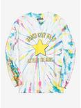 Our Universe Steven Universe Beach City Bash Tie-Dye Long Sleeve T-Shirt - BoxLunch Exclusive, GREY, hi-res