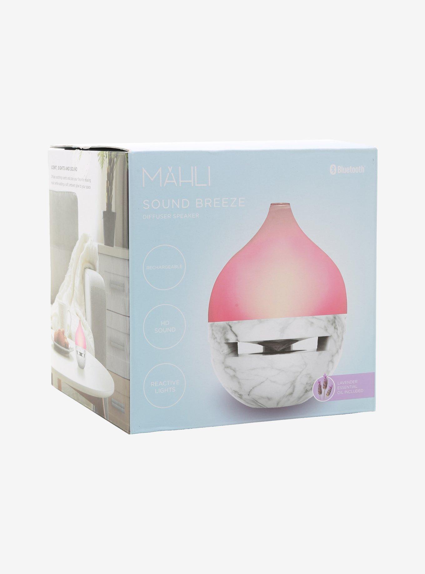 Sound Breeze Faux Marble Aroma Diffuser & Bluetooth Speaker, , hi-res