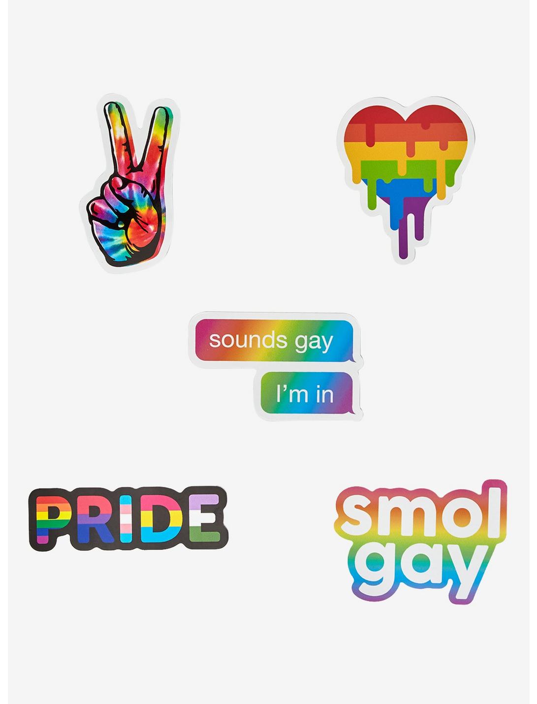 Pride Heart Sticker Set, , hi-res
