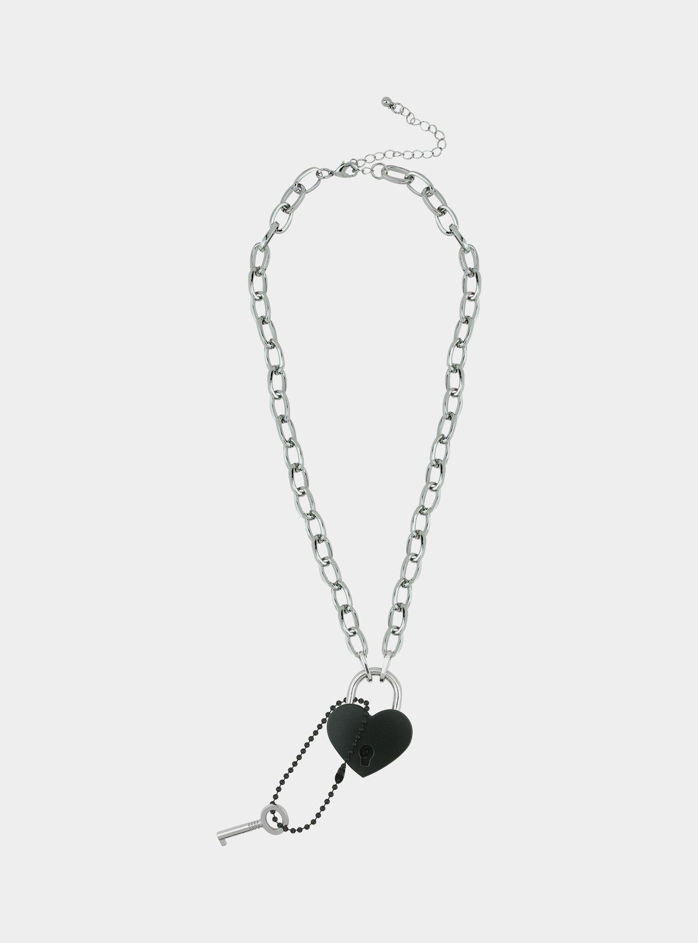 Chain Gang Padlock Necklace – Black Heart Boutique