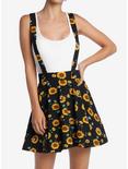 Sunflowers & Skulls Suspender Skirt, , hi-res