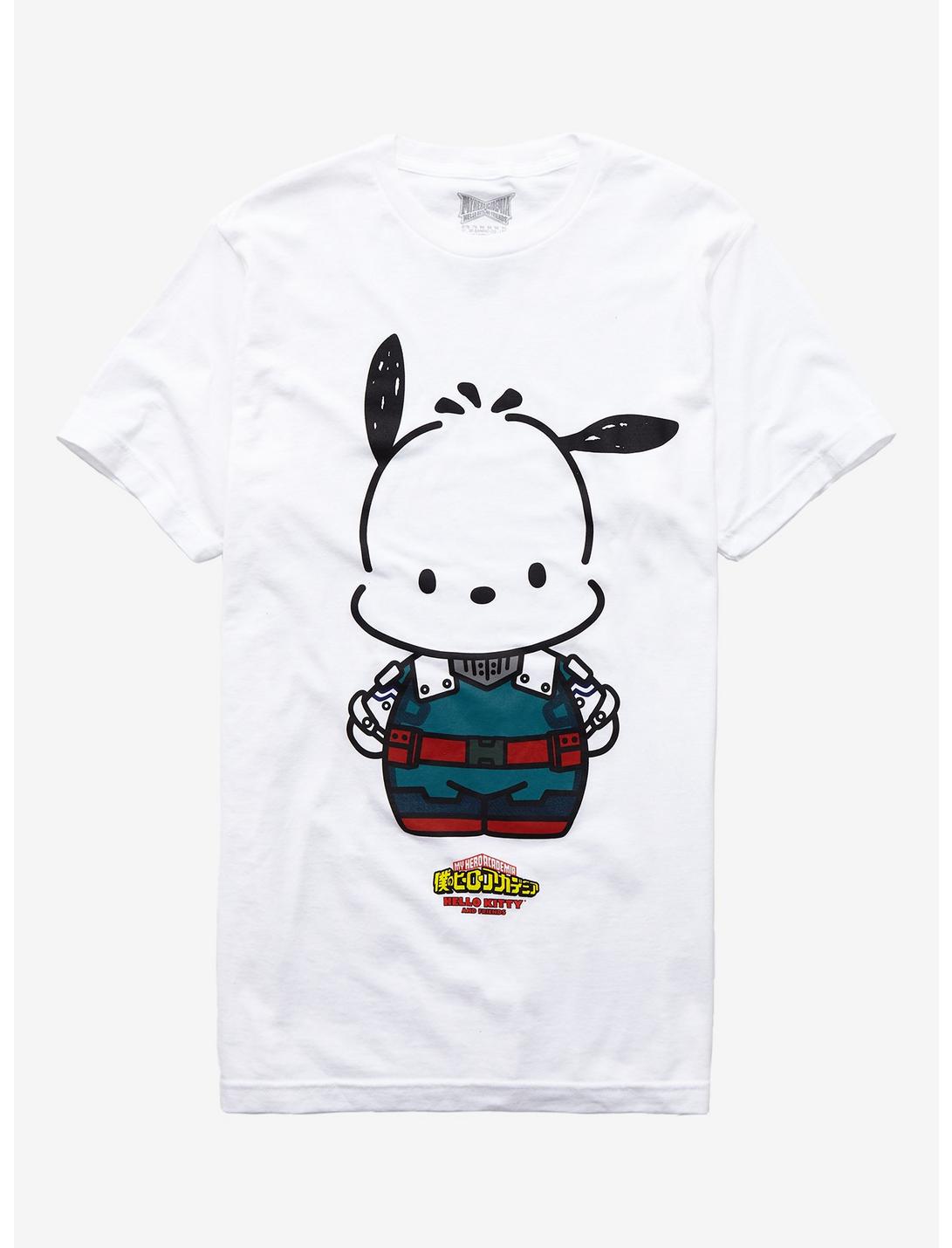My Hero Academia X Hello Kitty And Friends Pochacco Deku T-Shirt, WHITE, hi-res