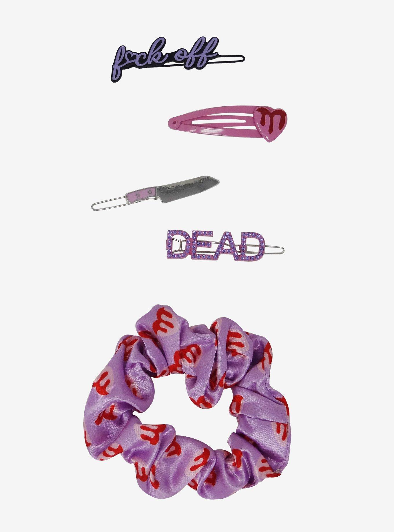 Heart & Drip Hair Accessory Set, , hi-res