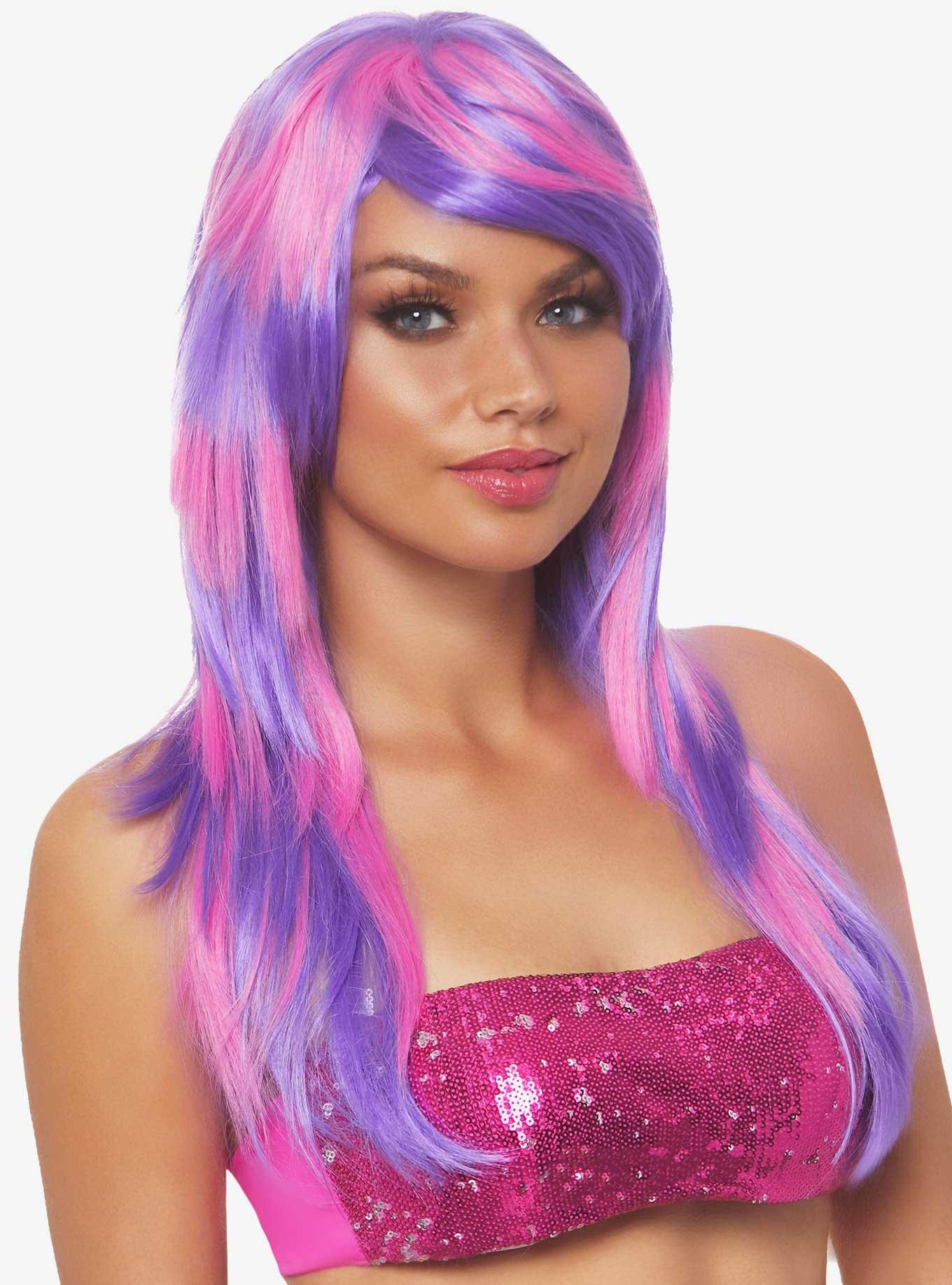 Cheshire Layered Two Tone Wig, , hi-res