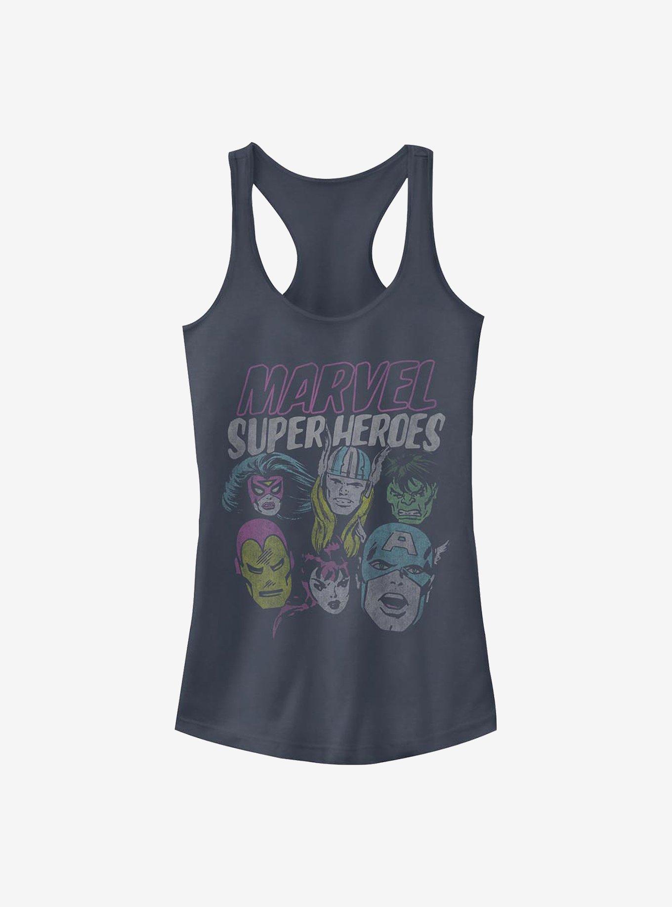 Marvel Avengers Grunge Heroes Girls Tank, INDIGO, hi-res