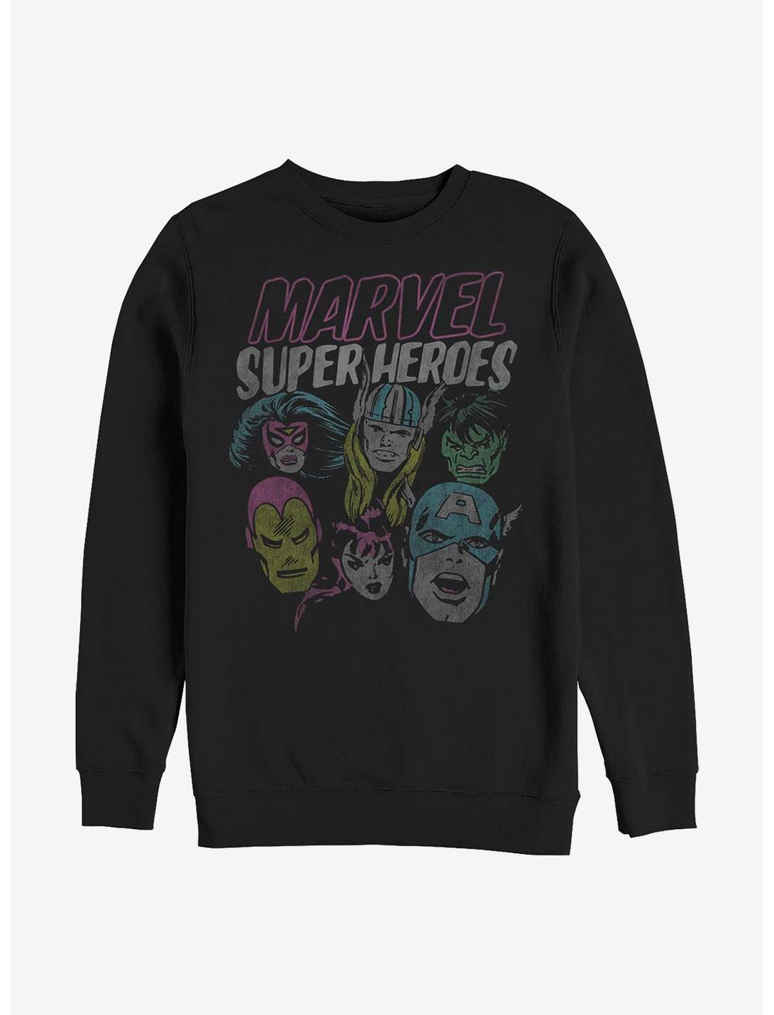 Marvel Avengers Grunge Heroes Sweatshirt, BLACK, hi-res