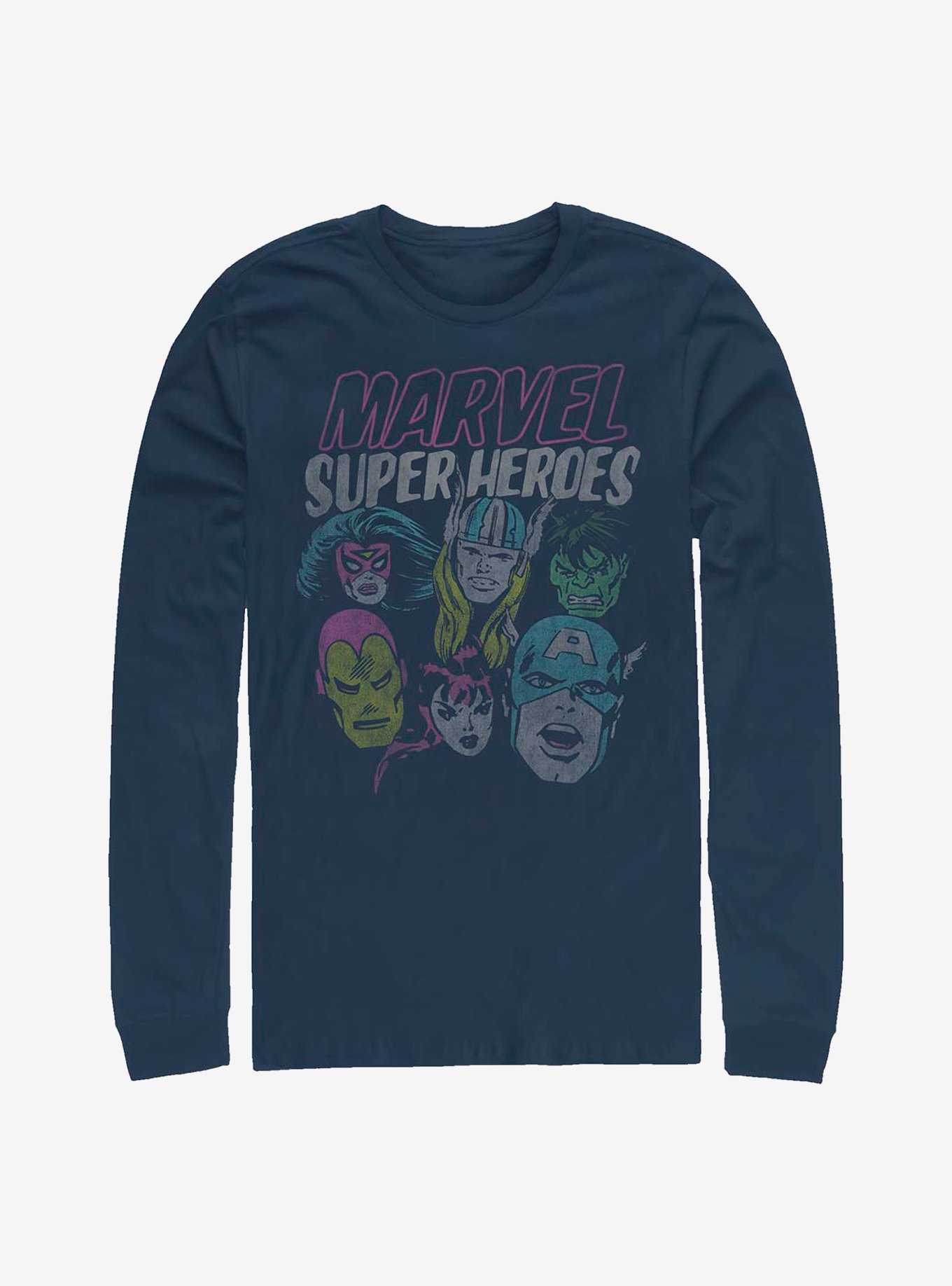 Marvel Avengers Grunge Heroes Long-Sleeve T-Shirt, , hi-res
