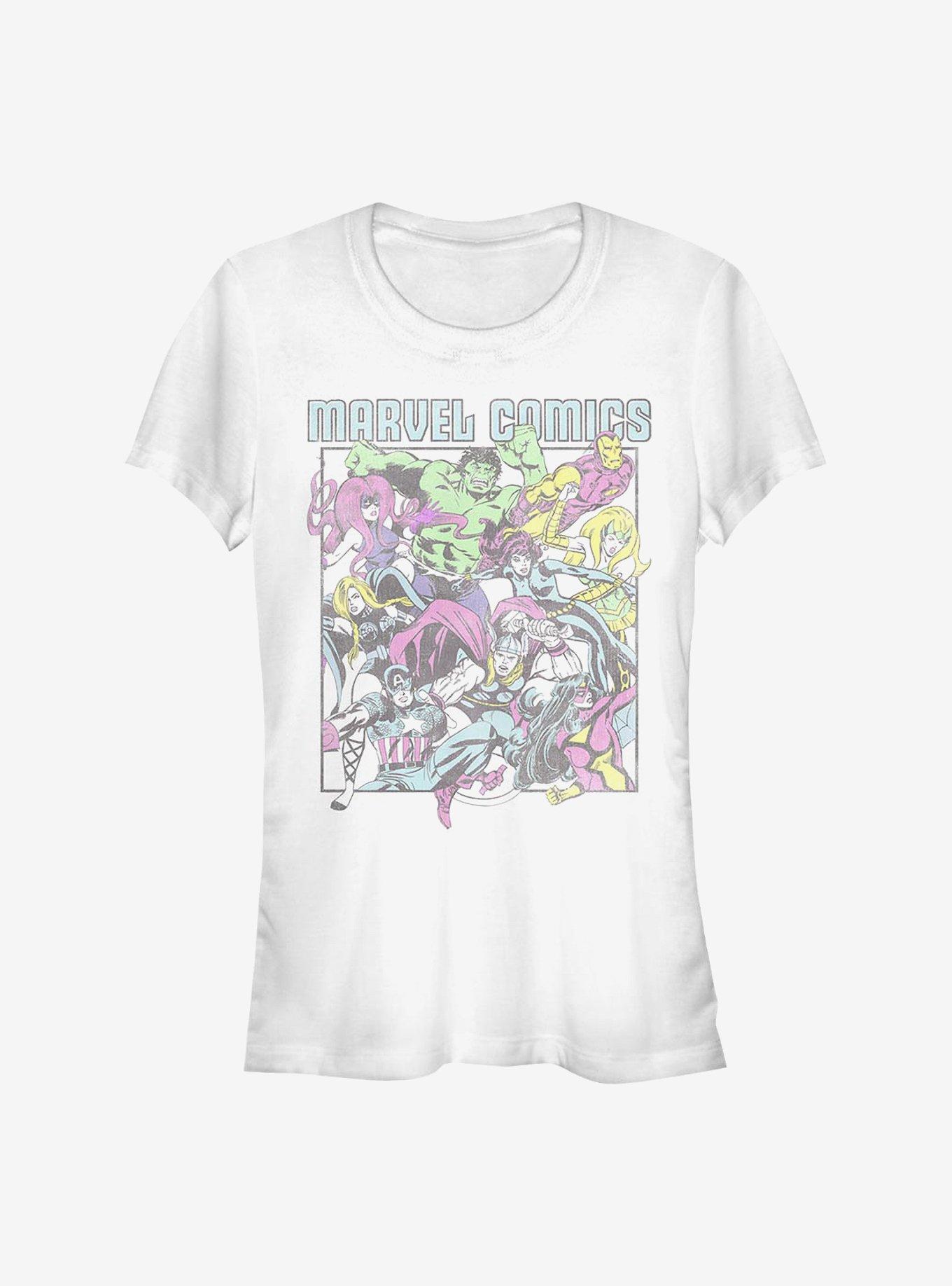 Marvel Avengers Generation Pop Avengers Girls T-Shirt, WHITE, hi-res