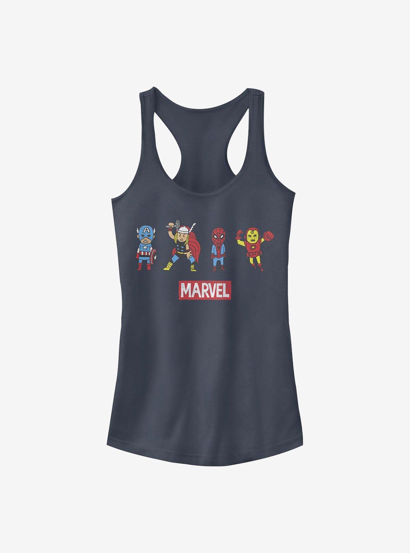 Marvel Avengers Pop Art Group Girls Tank, INDIGO, hi-res