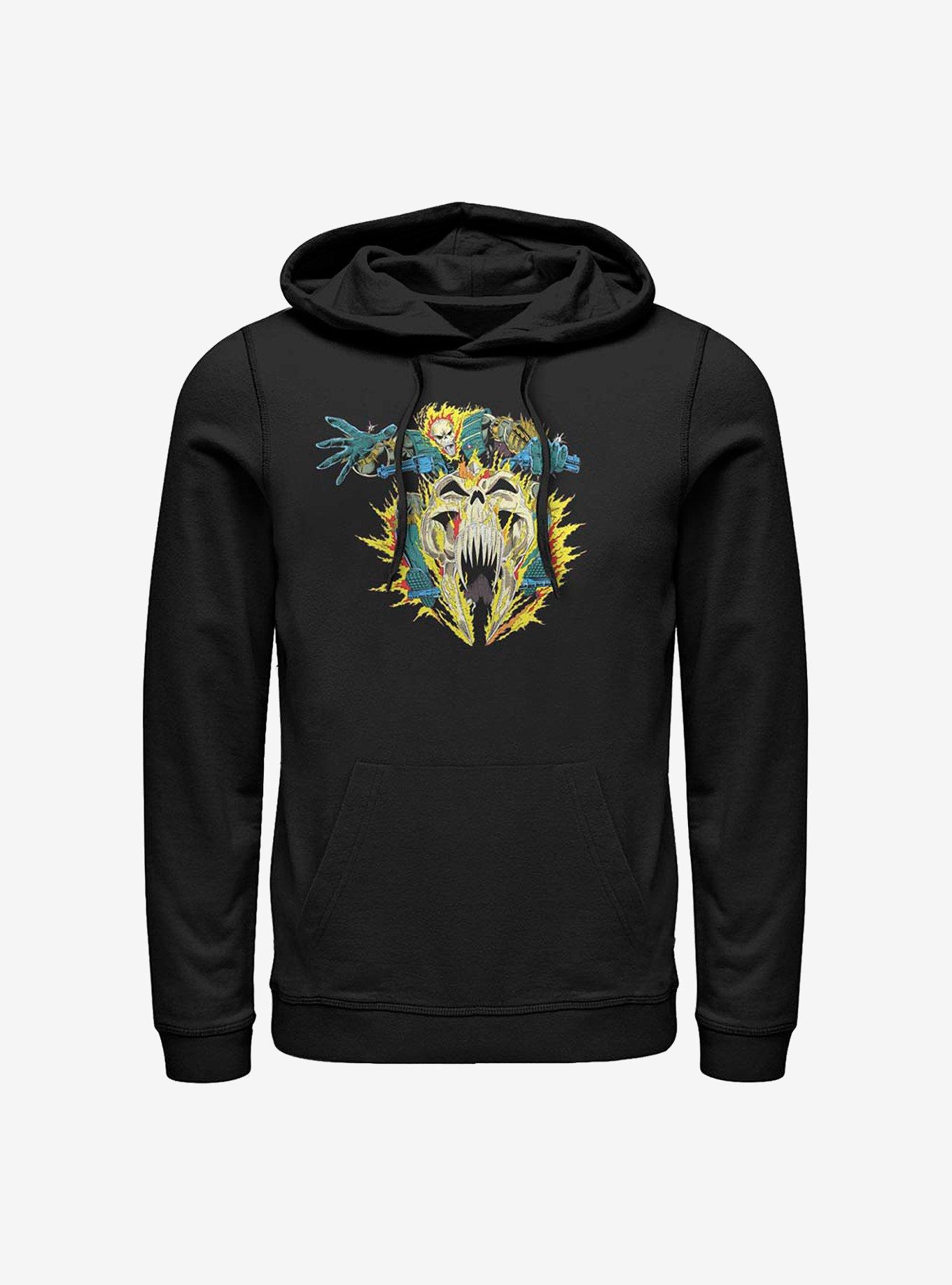 Marvel Ghost Rider Flames Hoodie, , hi-res