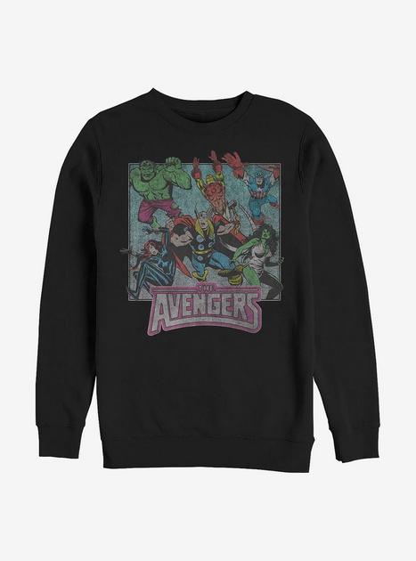 Marvel Avengers Avengers Framed Sweatshirt - BLACK | Hot Topic