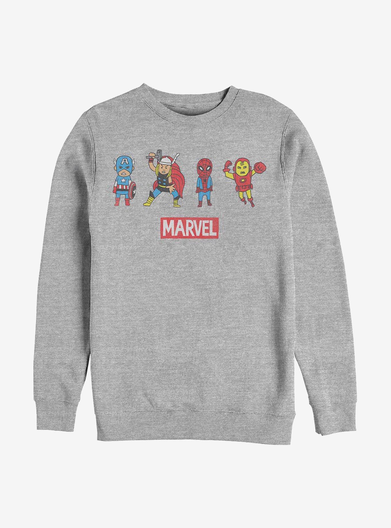 Marvel Avengers Pop Art Group Sweatshirt, ATH HTR, hi-res