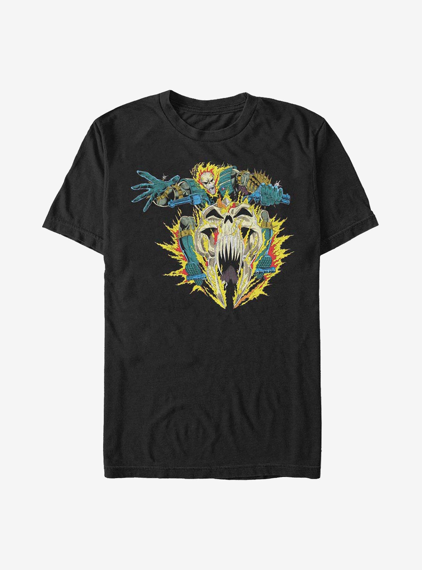 Marvel Ghost Rider Flames T-Shirt, BLACK, hi-res