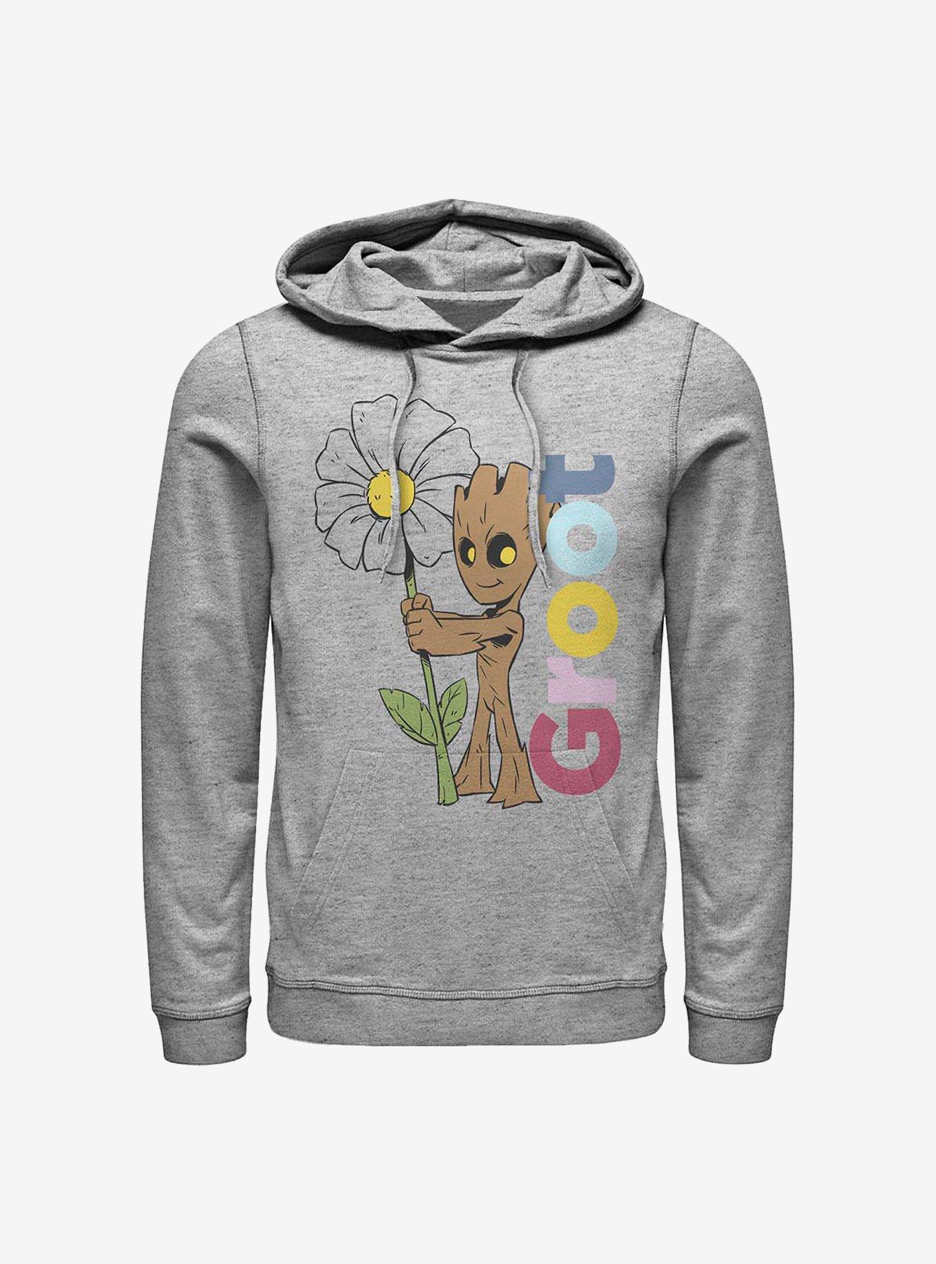 Marvel Guardians Of The Galaxy Groot Daisy Hoodie, ATH HTR, hi-res