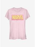 Marvel Logo Drip Girls T-Shirt, LIGHT PINK, hi-res