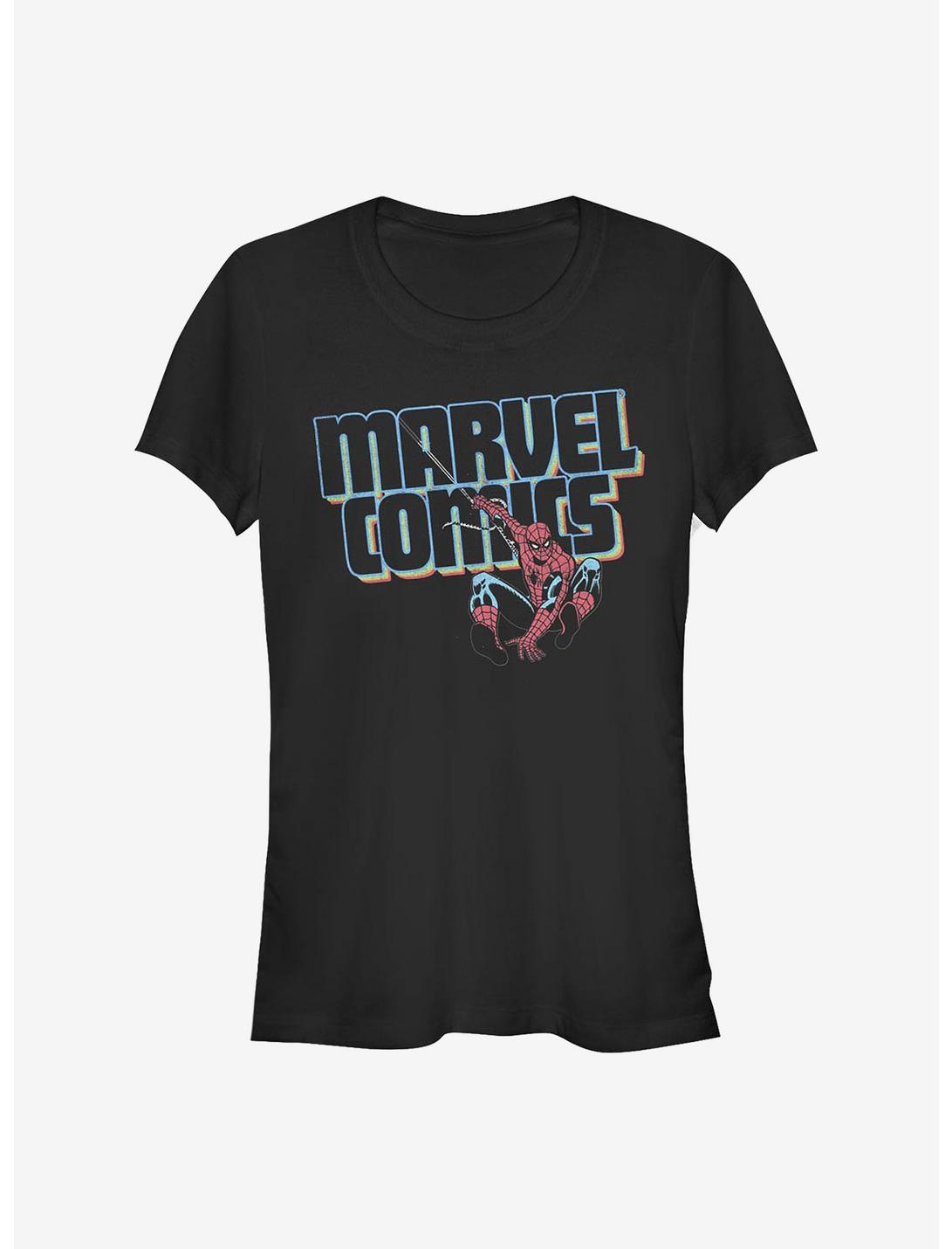 Marvel Spider-Man Marvel Comics Girls T-Shirt, BLACK, hi-res