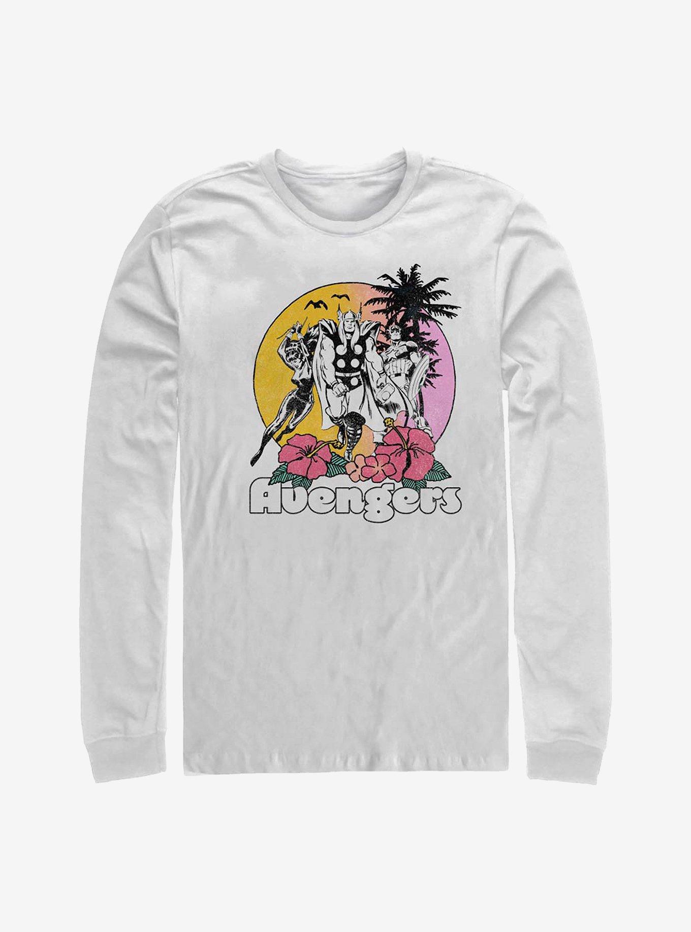 Marvel Avengers Tropical Beach Long-Sleeve T-Shirt, , hi-res