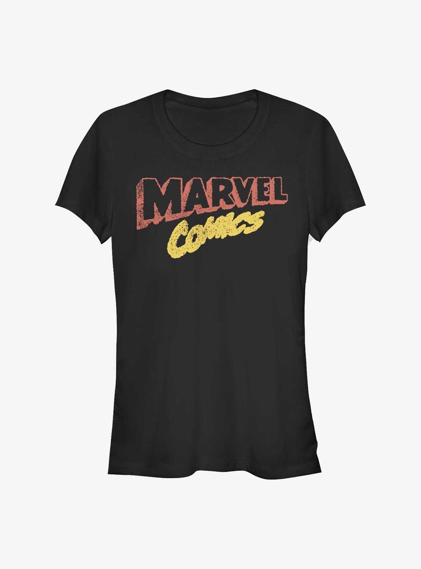 Marvel Comics Retro Logo Girls T-Shirt, , hi-res