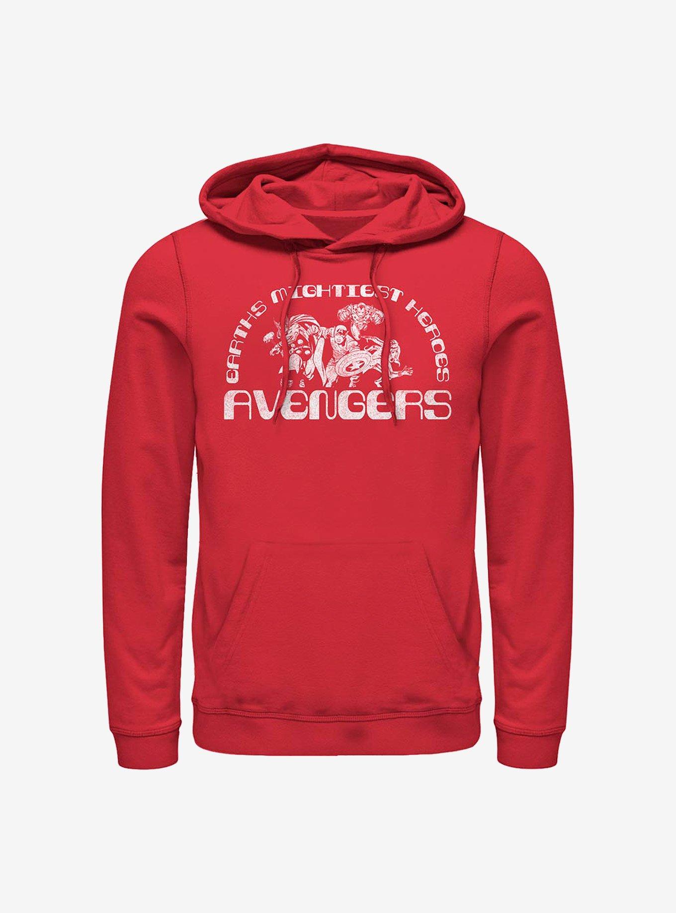 Marvel Avengers Earths Mightiest Hoodie, RED, hi-res