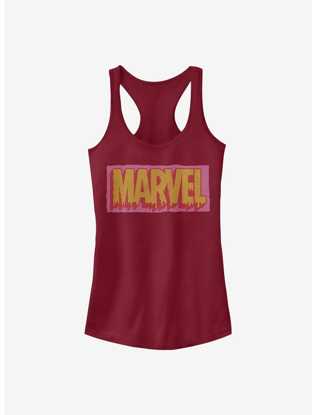 Marvel Logo Drip Girls Tank, SCARLET, hi-res
